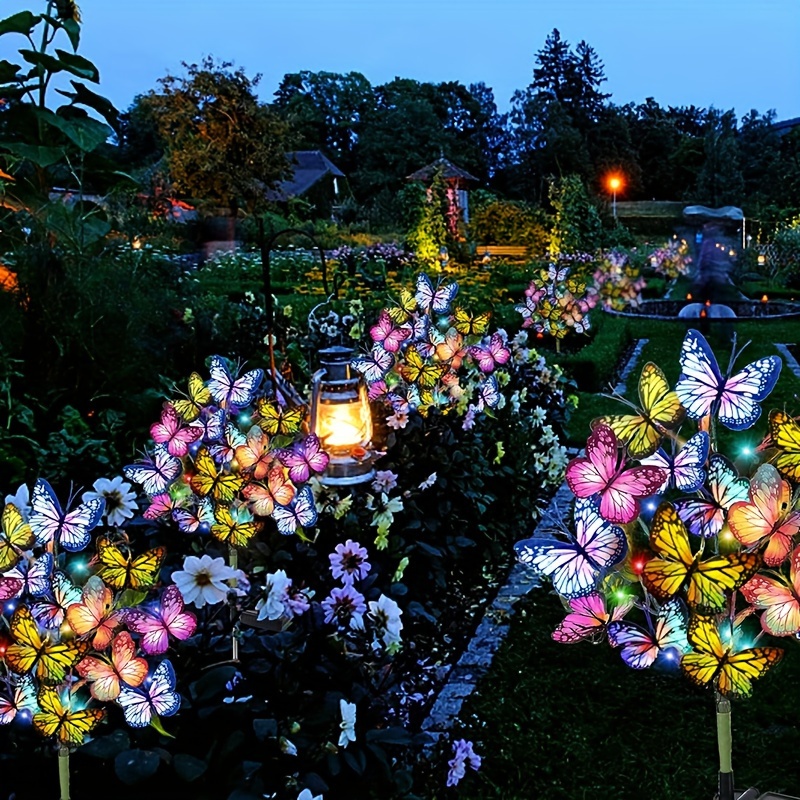 Outdoor Lighting For Gazebo - أضواء حديقة الفراشة LED بالطاقة الشمسية