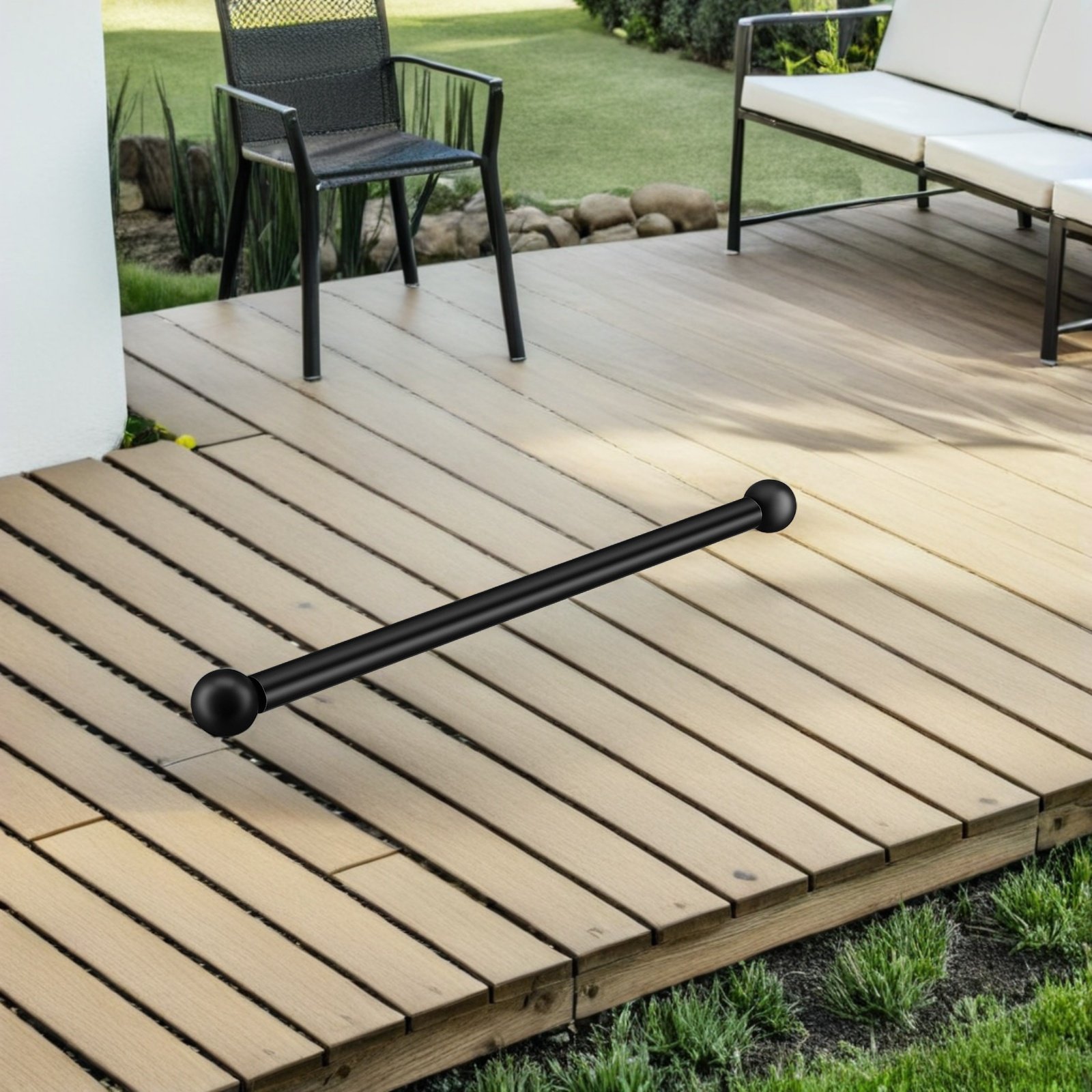 Outdoor Lighting Patio - قطعتان من الذراع المتقاطع لعمود الإنارة،