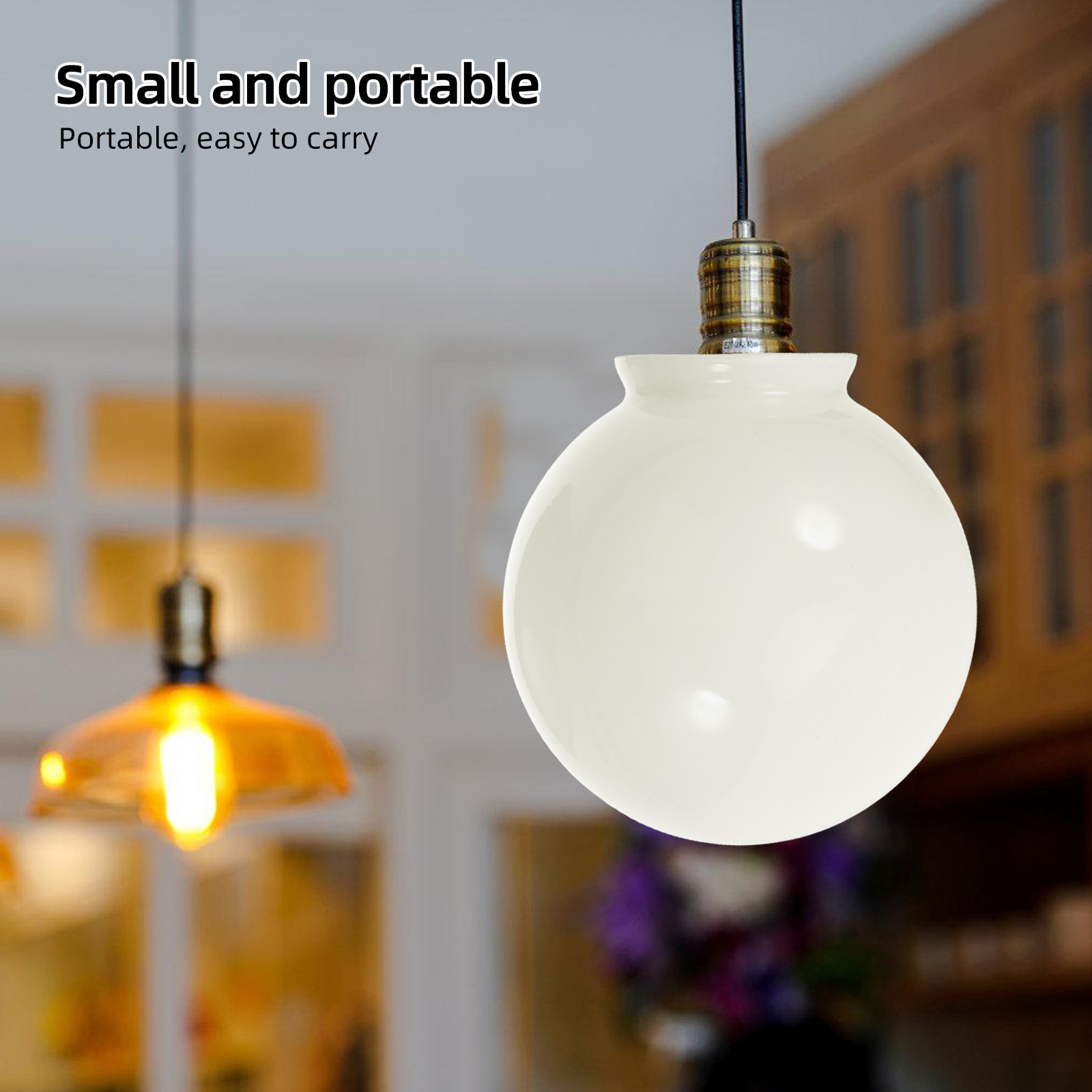 Outdoor Lighting Glass Replacement - غطاء مصباح زجاجي أبيض دائري من
