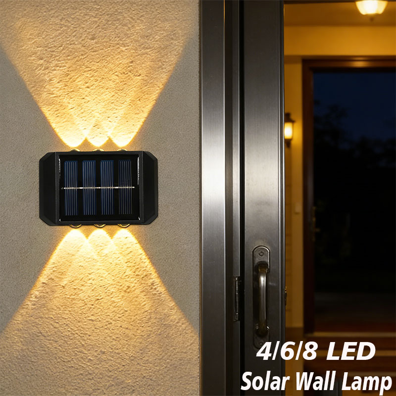 Outdoor Lighting Lux - مصباح شمسي خارجي بـ 4/6/8 مصابيح
