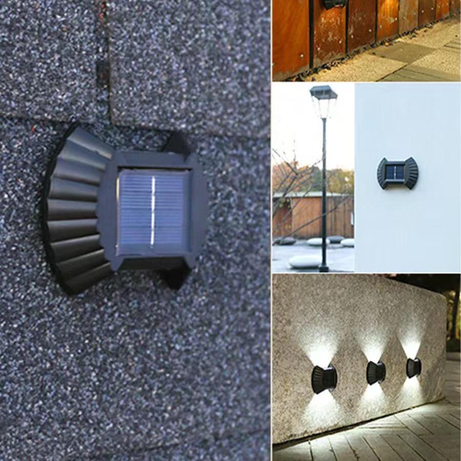 Outdoor Lighting For Your Yard - إضاءة جدارية شمسية 2/8 LED مقاومة