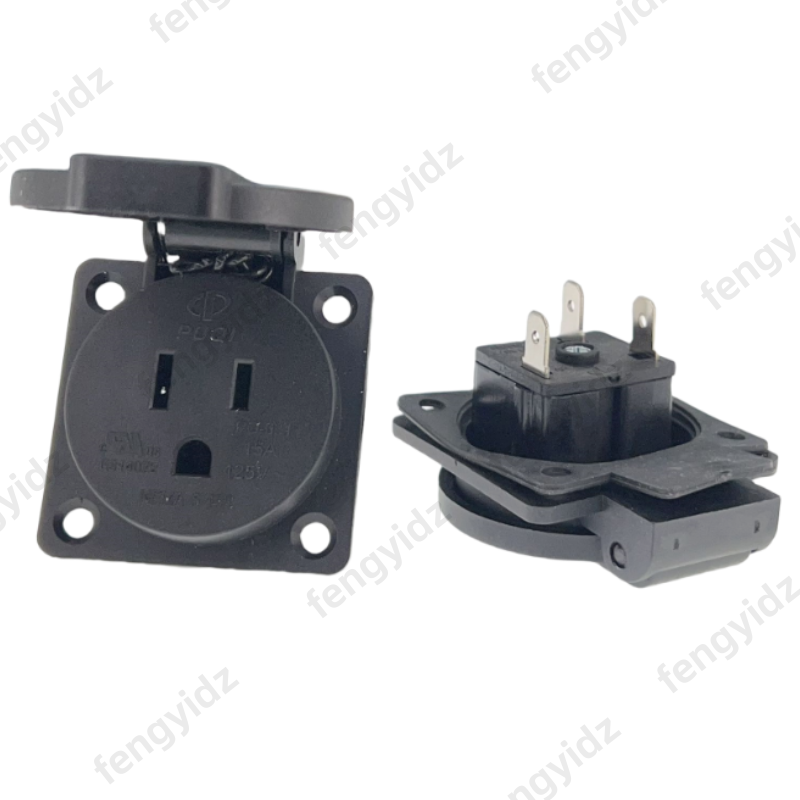 أسود 125 فولت 15A 20A IP44 CE  - مراجعة Outdoor Lighting Japan وسعره