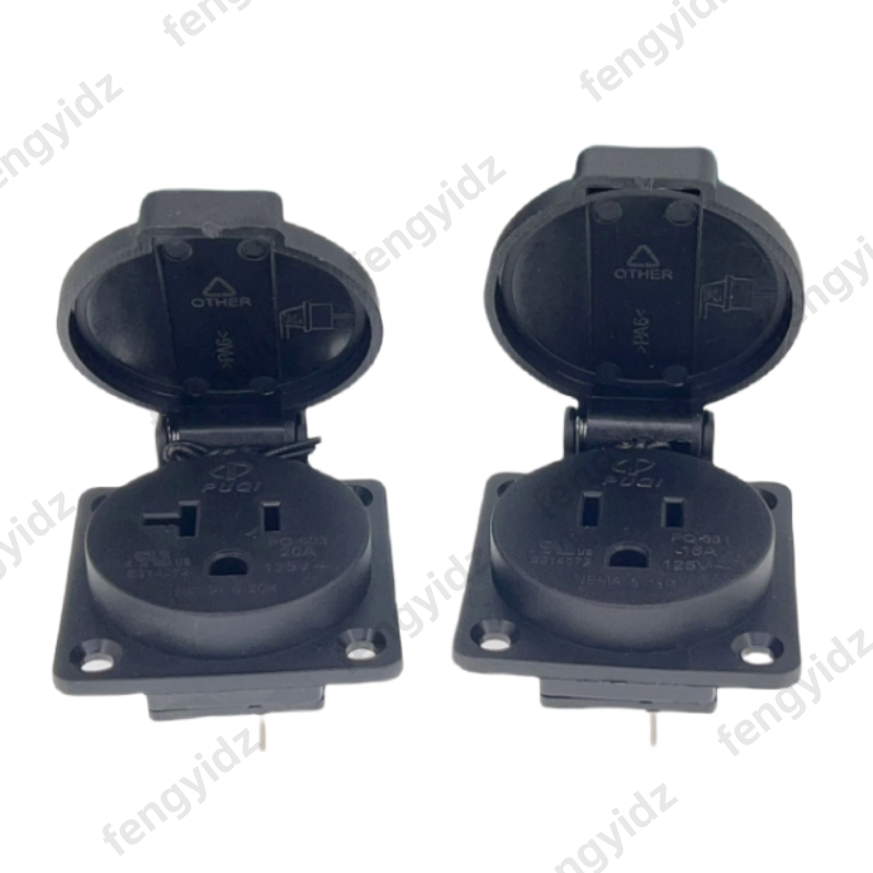 أسود 125 فولت 15A 20A IP44 CE  - مراجعة Outdoor Lighting Japan وسعره