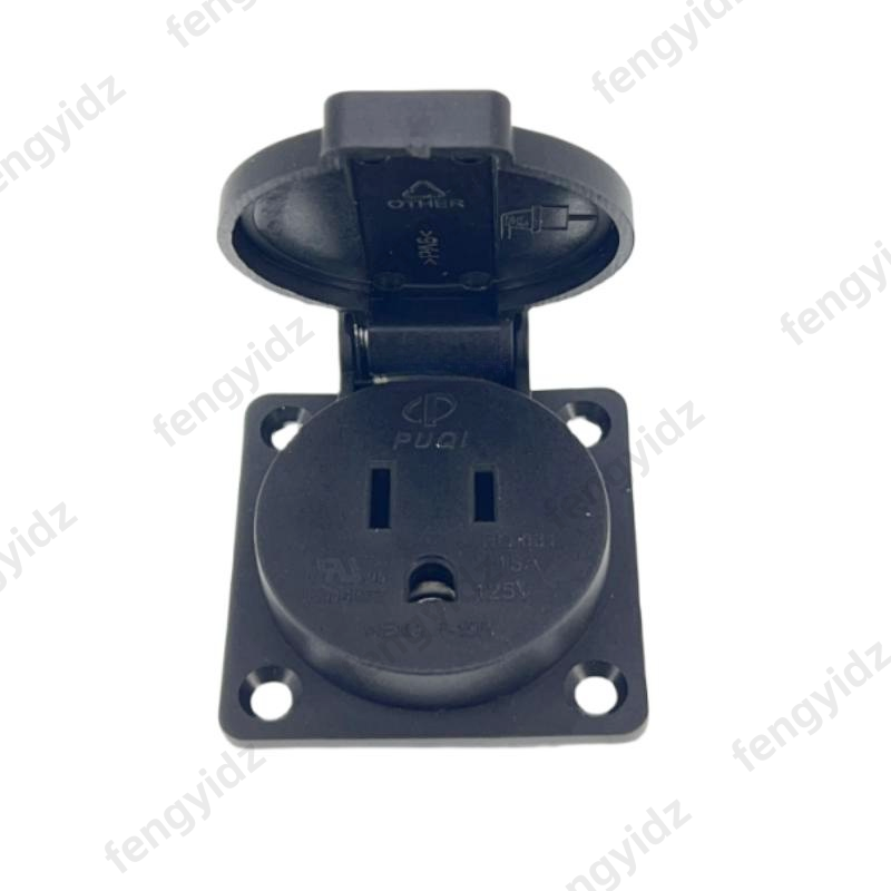 أسود 125 فولت 15A 20A IP44 CE  - مراجعة Outdoor Lighting Japan وسعره