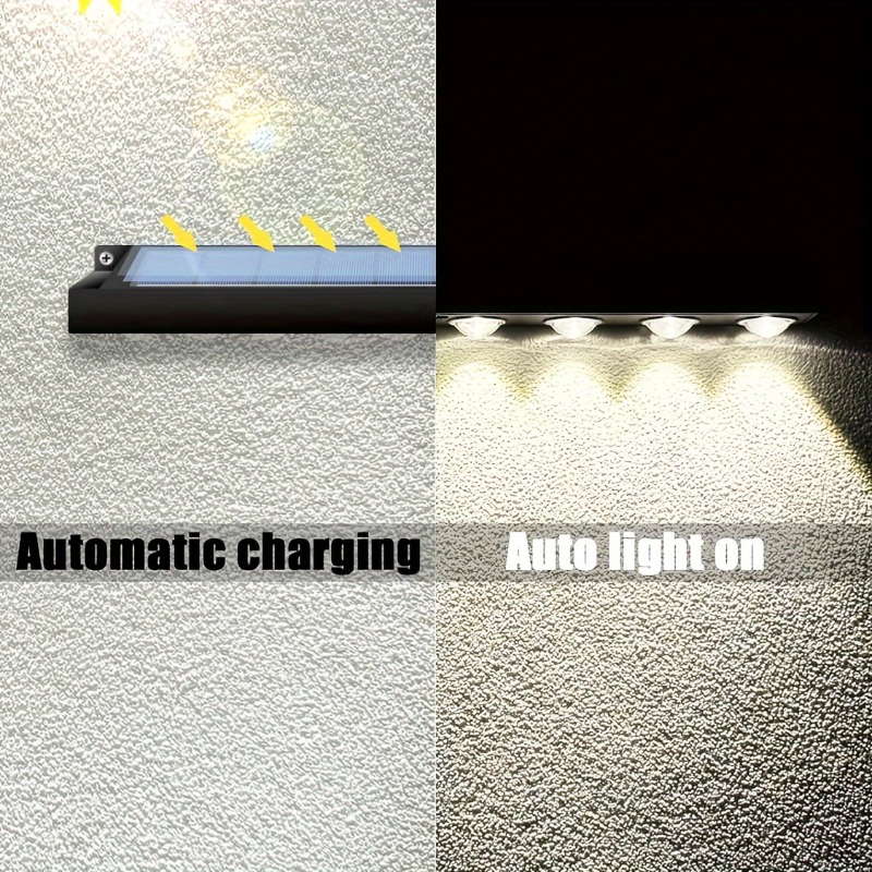 1/2/4 قطع أضواء لافتات شمسية خ - مراجعة Outdoor Lighting On Fence وسعره