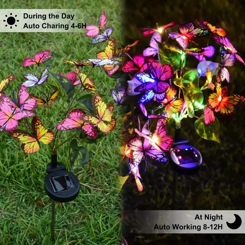 أضواء حديقة الفراشة LED بالطاق - مراجعة Outdoor Lighting For Gazebo وسعره