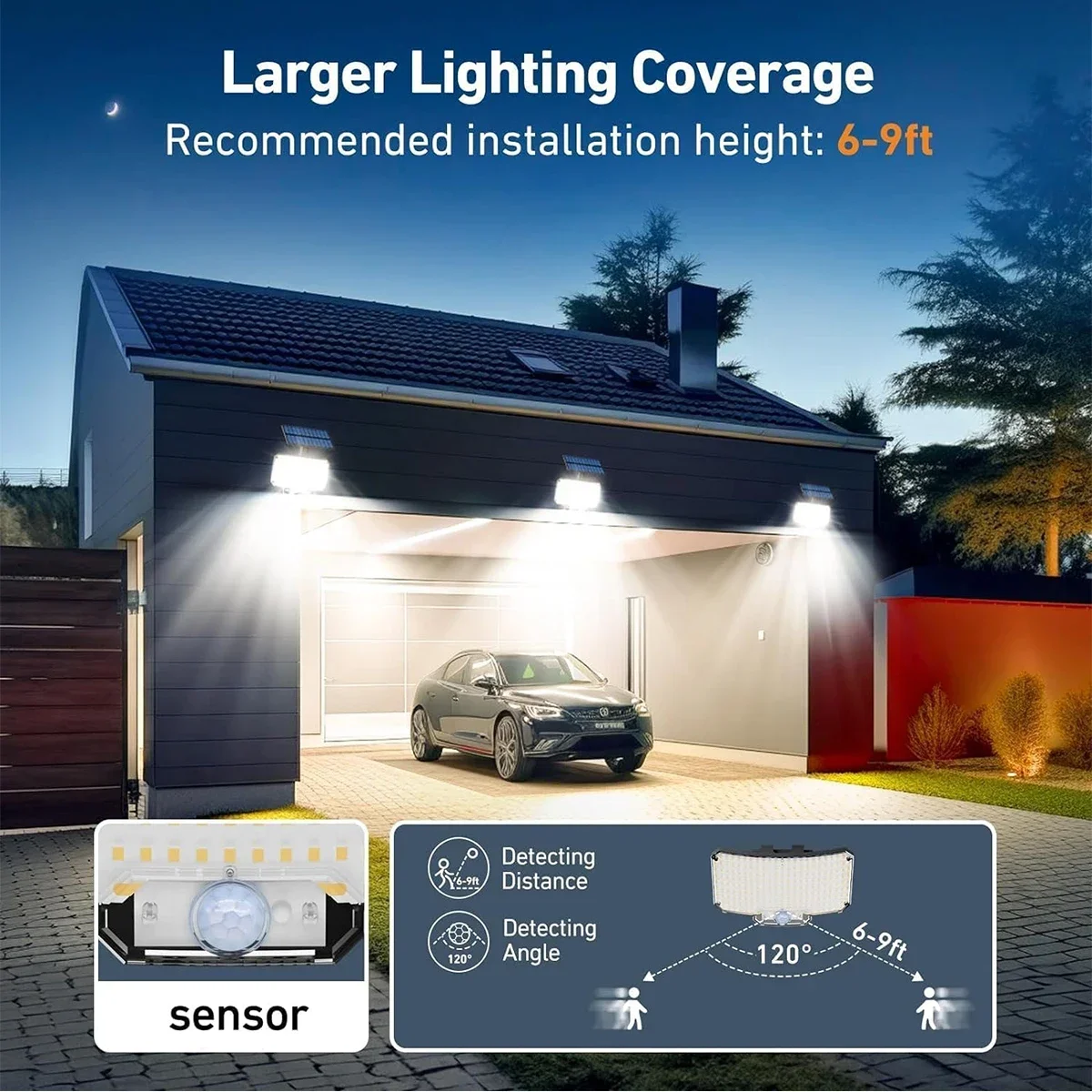 مصباح شمسي خارجي بـ 234 مصباح  - مراجعة Outdoor Lighting Patio وسعره