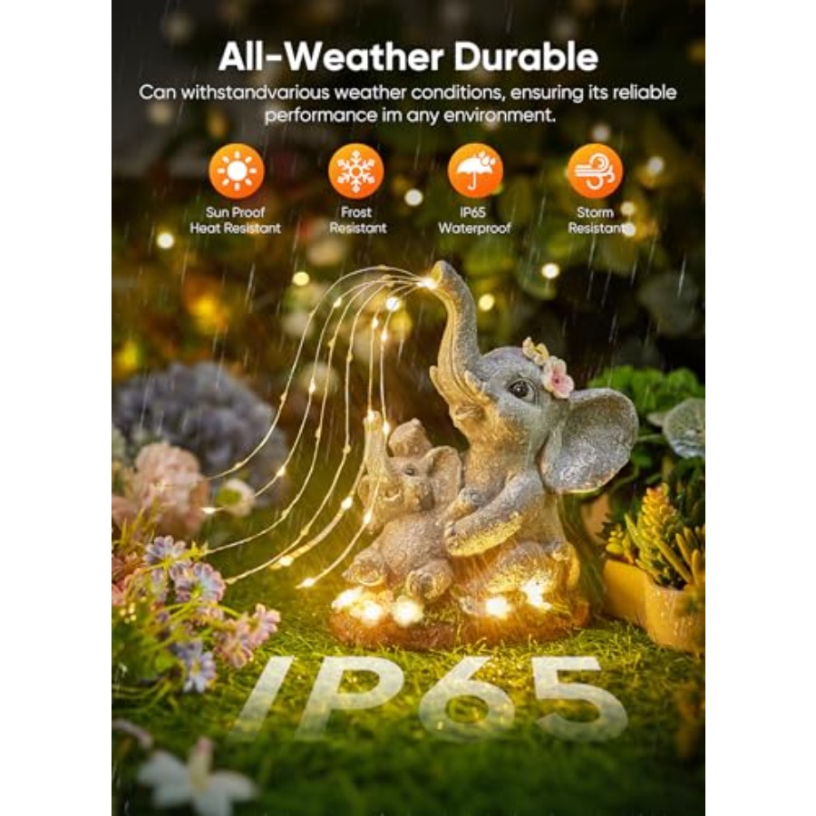 تمثال فيل شمسي للديكور الحدائق - مراجعة Outdoor Lighting Patio وسعره