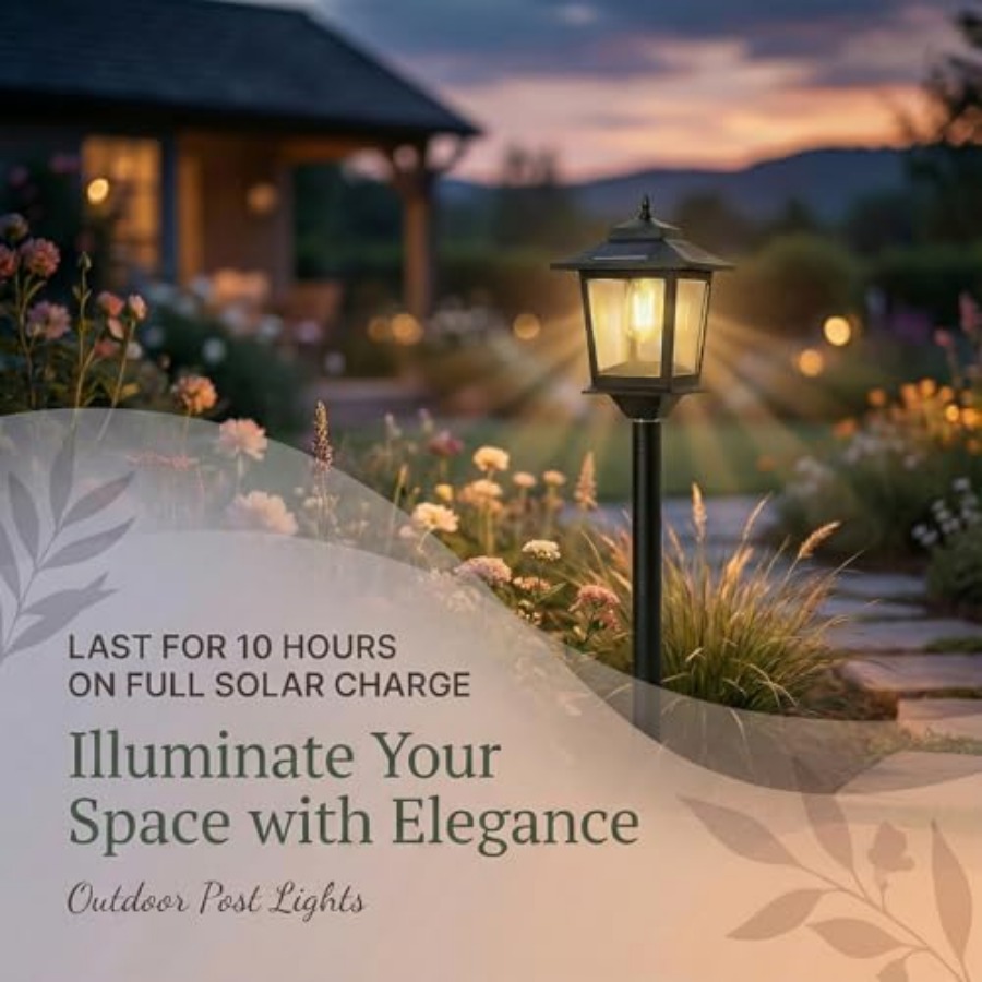 أضواء شمسية خارجية للأعمدة، مج - مراجعة Outdoor Lighting Patio وسعره