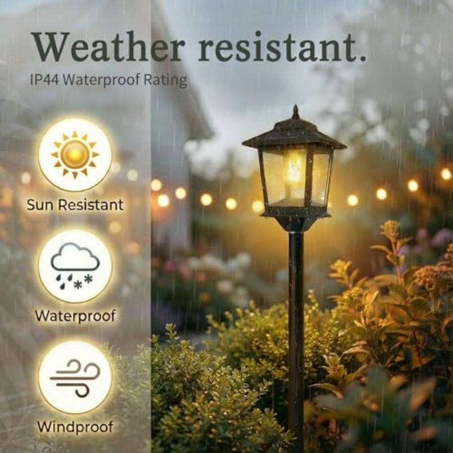 أضواء شمسية خارجية للأعمدة، مج - مراجعة Outdoor Lighting Patio وسعره