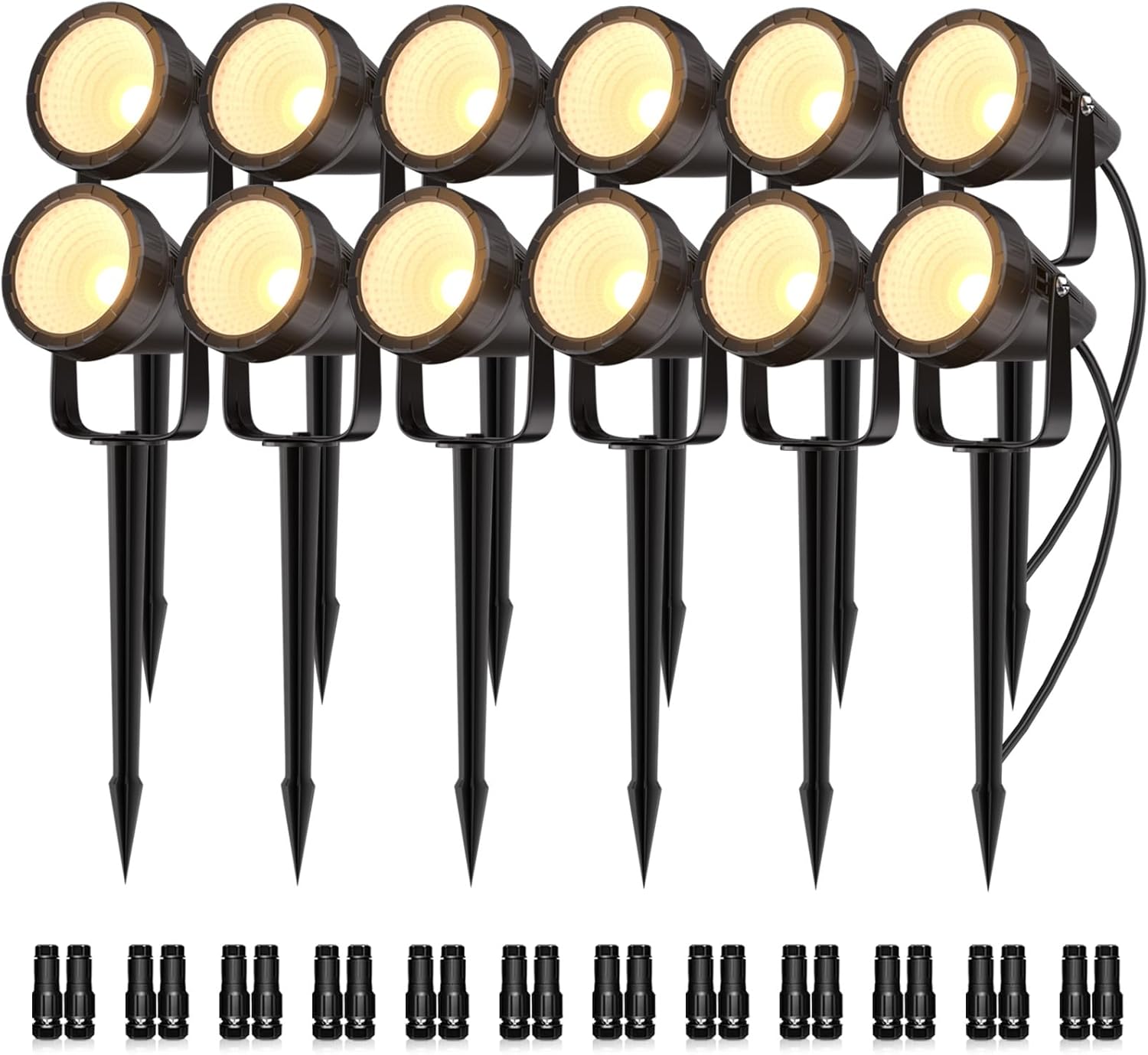 مجموعة من 12 مصباح خارجي مقاوم - مراجعة Outdoor Lighting Kit With Transformer وسعره