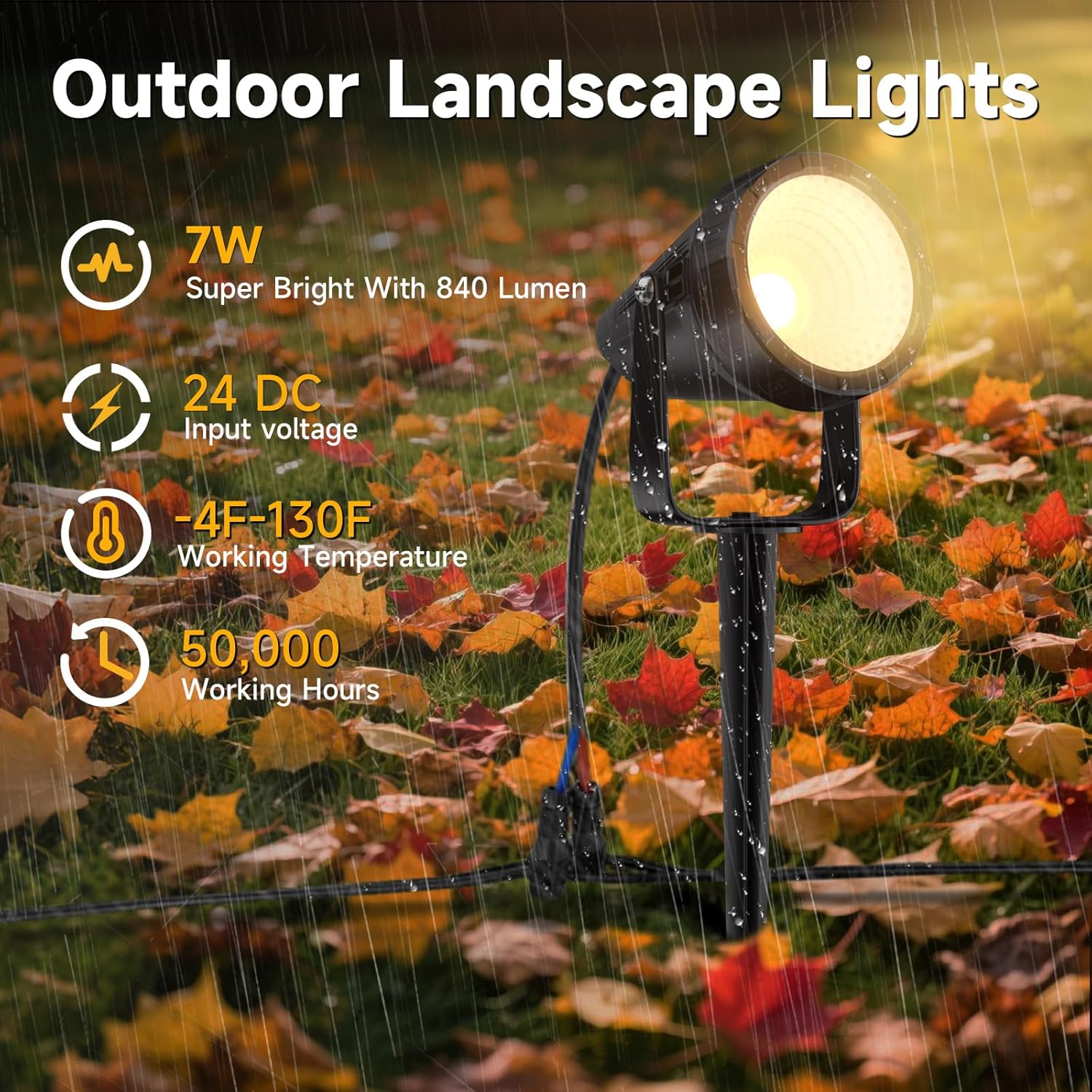 مجموعة من 12 مصباح خارجي مقاوم - مراجعة Outdoor Lighting Kit With Transformer وسعره