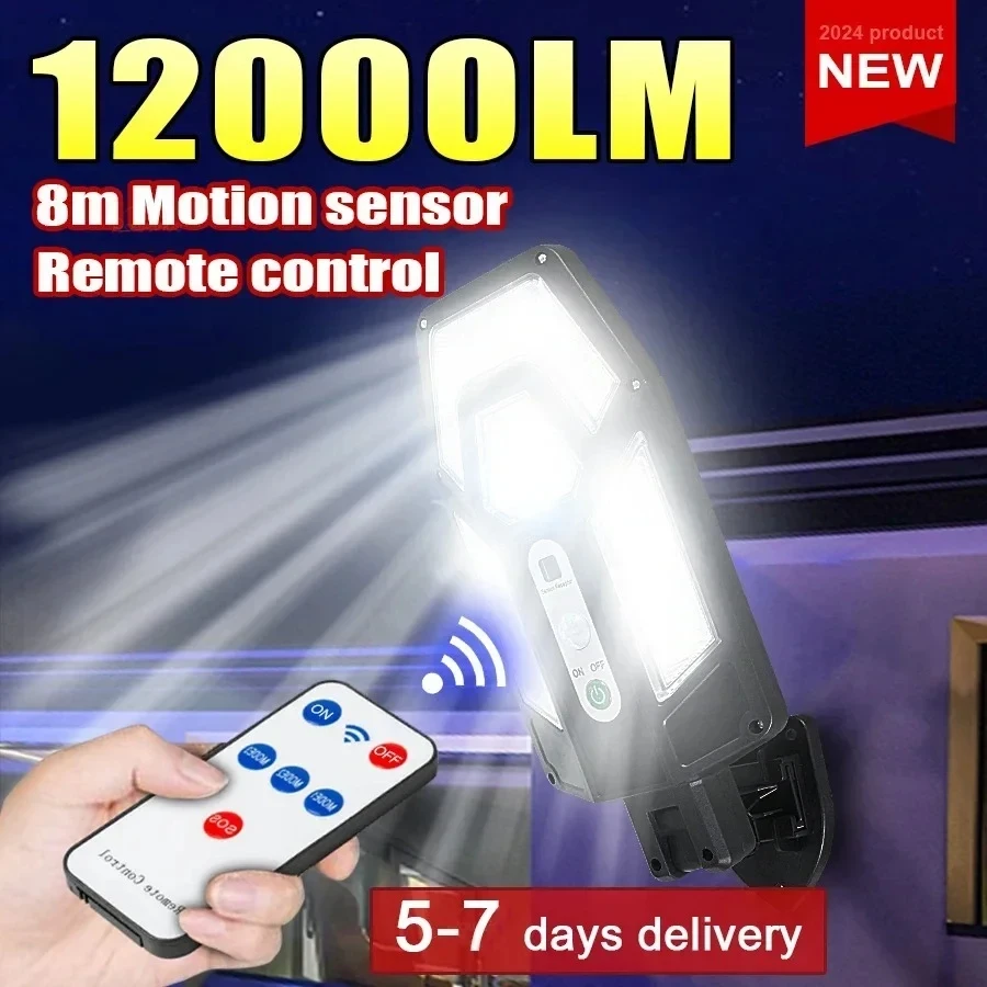 12000LM مصباح الجدار الشمسي ال - مراجعة Outdoor Lighting For Gazebo وسعره