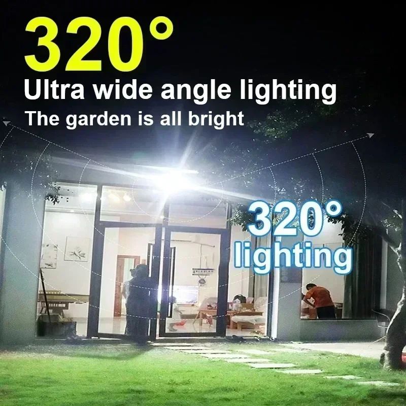 12000LM مصباح الجدار الشمسي ال - مراجعة Outdoor Lighting For Gazebo وسعره