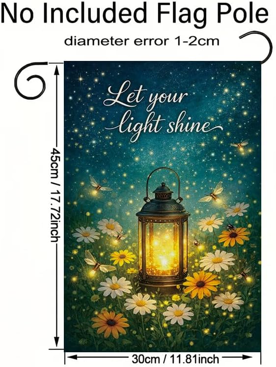 علم حديقة مقاس 12x18 بوصة، دع  - مراجعة Outdoor Lighting For Your Yard وسعره
