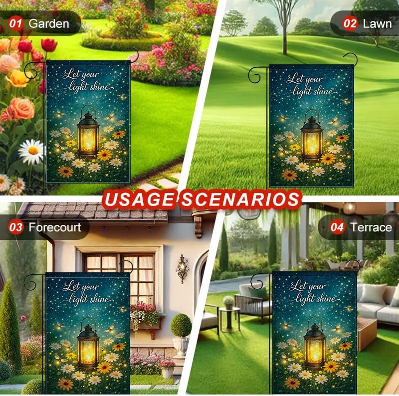 علم حديقة مقاس 12x18 بوصة، دع  - مراجعة Outdoor Lighting For Your Yard وسعره