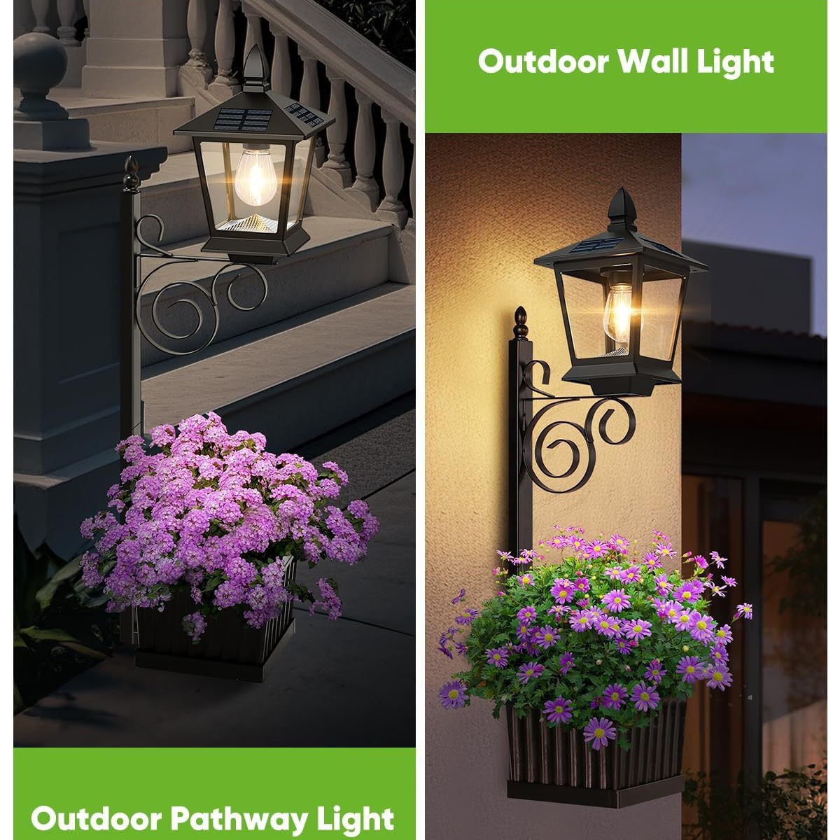 مصباح شمسي 2 في 1 مقاوم للماء  - مراجعة Outdoor Lighting Patio وسعره