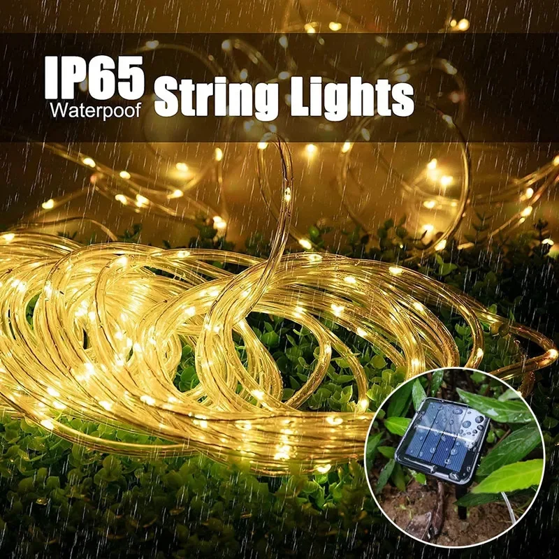 LED الشمسية قطاع حبل أنبوب الج - مراجعة Outdoor Lighting On Fence وسعره