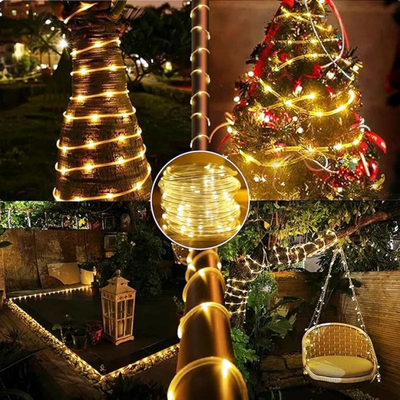 LED الشمسية قطاع حبل أنبوب الج - مراجعة Outdoor Lighting On Fence وسعره