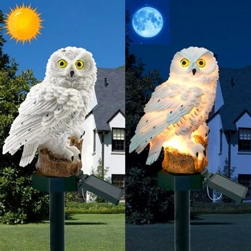 تمثال بومة يعمل بالطاقة الشمسي - مراجعة Outdoor Lighting For Gazebo وسعره