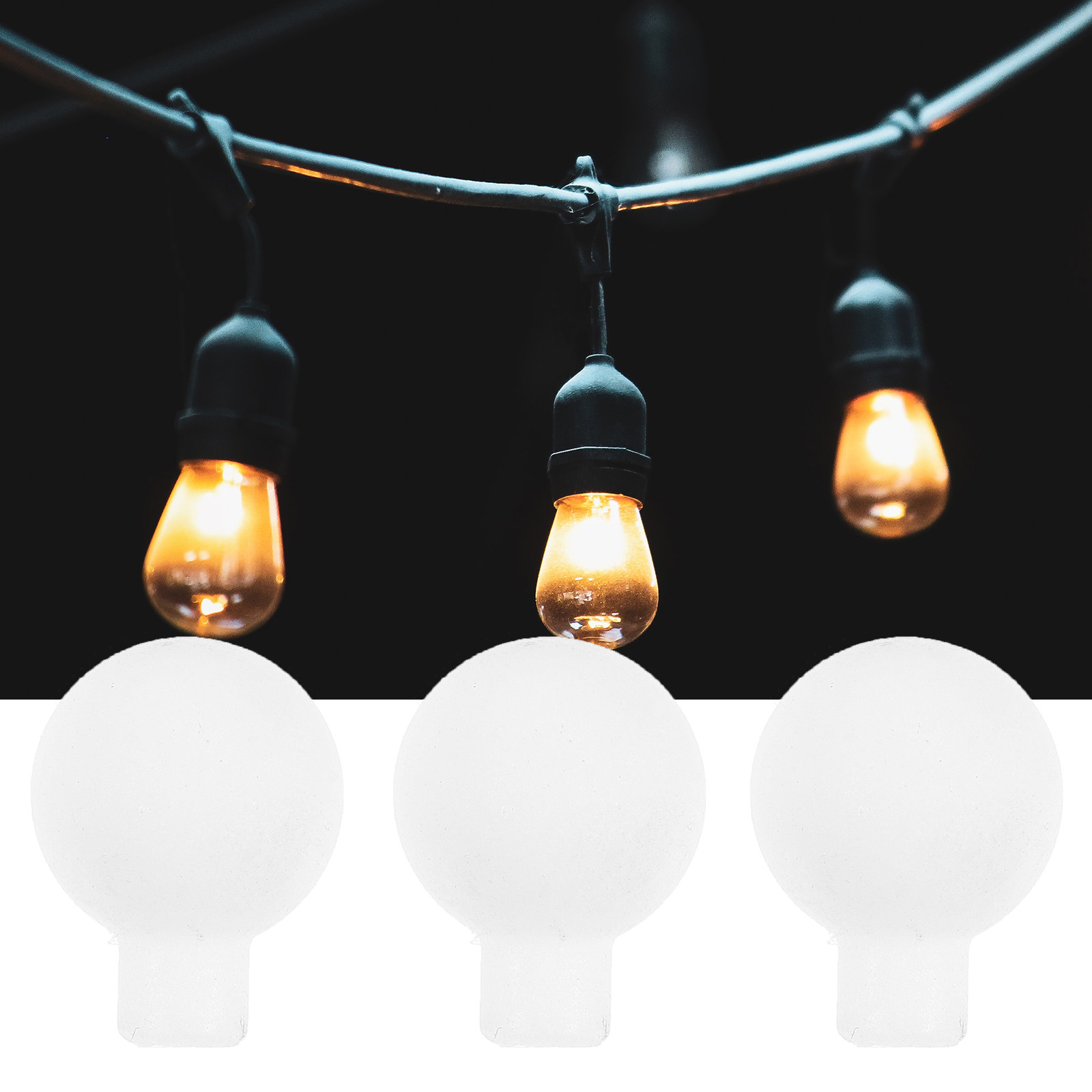100 قطعة من المصابيح الكروية ا - مراجعة Outdoor Lighting Glass Replacement وسعره