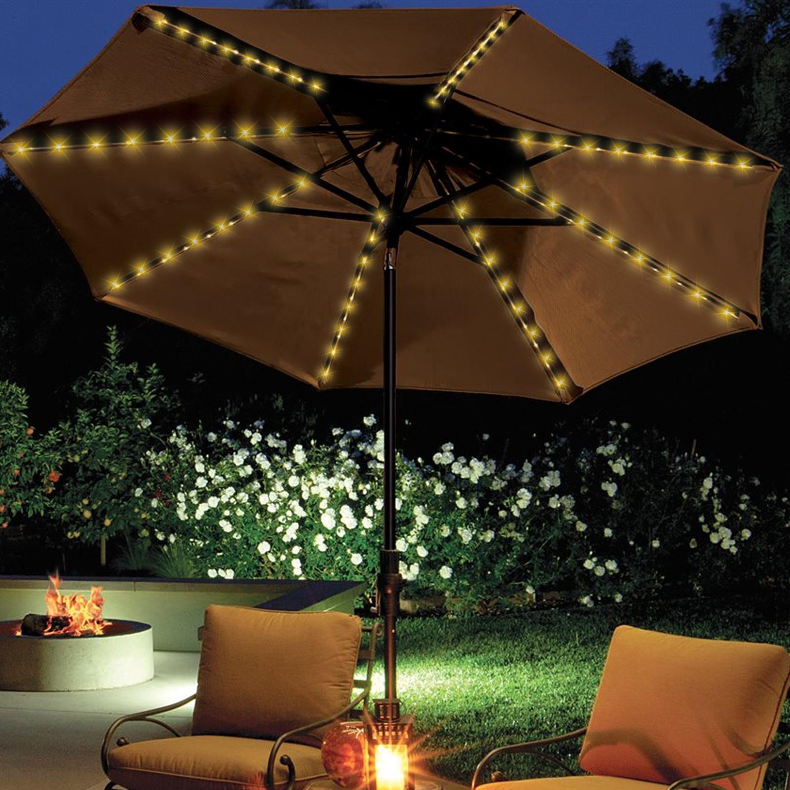 مصباح شمسي على شكل مظلة مع 104 - مراجعة Outdoor Lighting For Gazebo وسعره