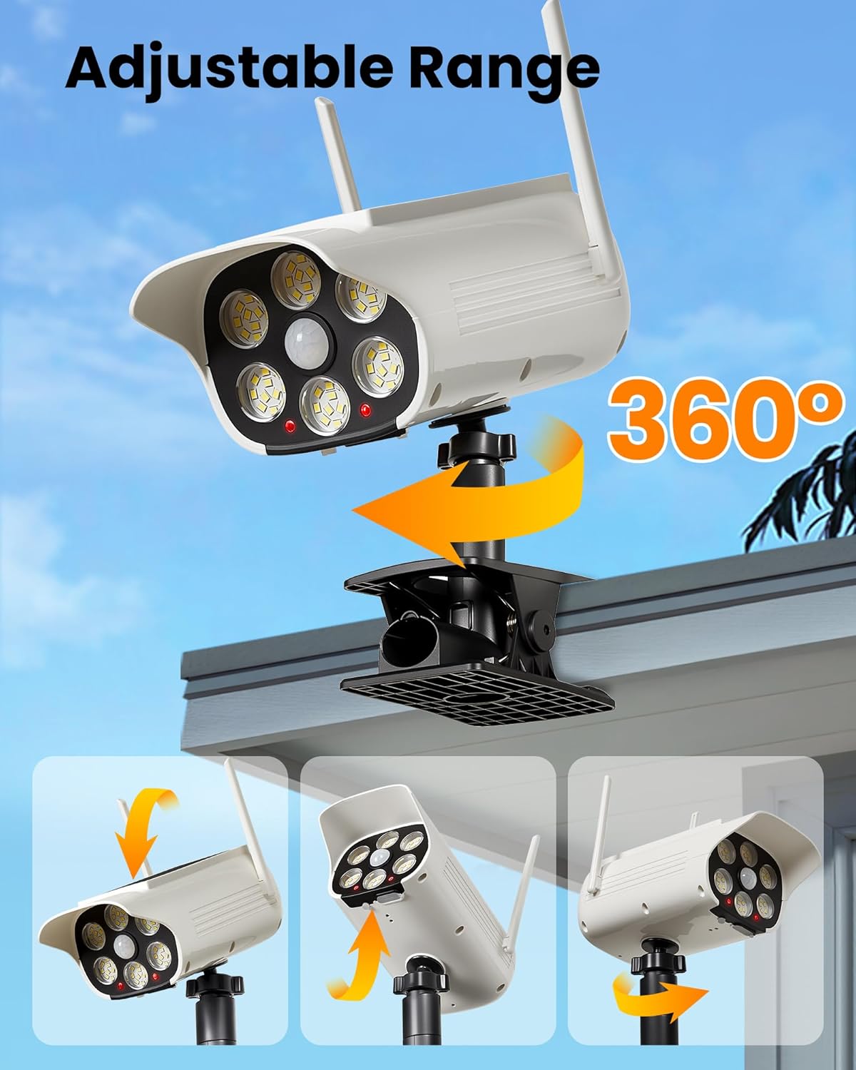 مصباح شمسي LED للشارع مع كامير - مراجعة Outdoor Lighting On Fence وسعره