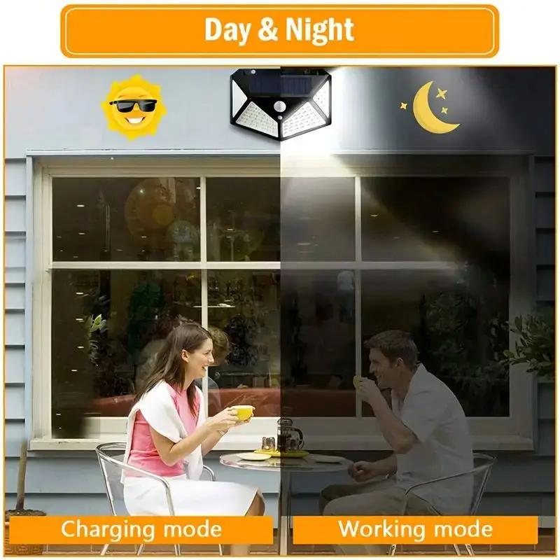 مصباح حديقة شمسي خارجي بـ 100  - مراجعة Outdoor Lighting On Fence وسعره