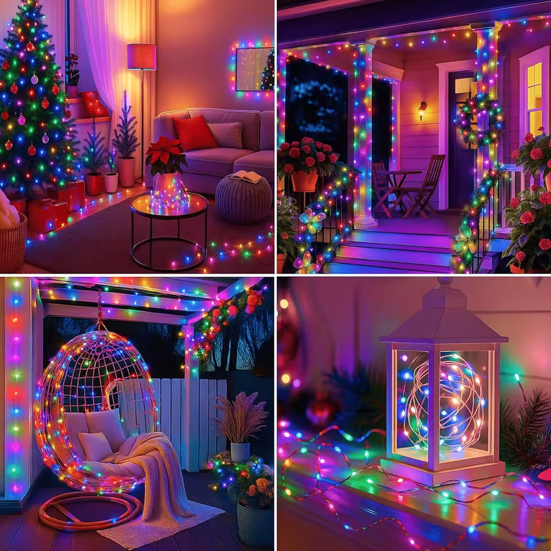 أضواء LED شمسية للحدائق، 8 أوض - مراجعة Outdoor Lighting On Fence وسعره