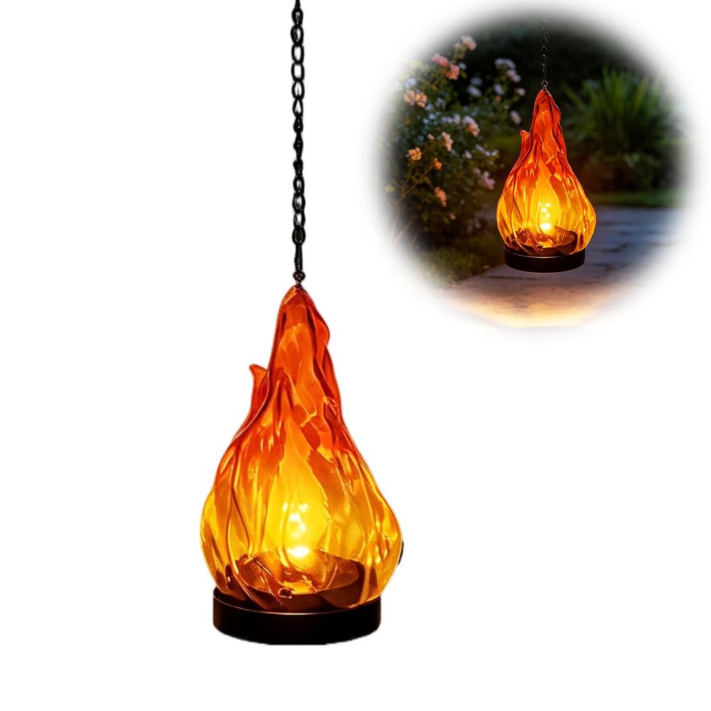 مصباح شمسي معلق بتأثير اللهب،  - مراجعة Outdoor Lighting Patio وسعره